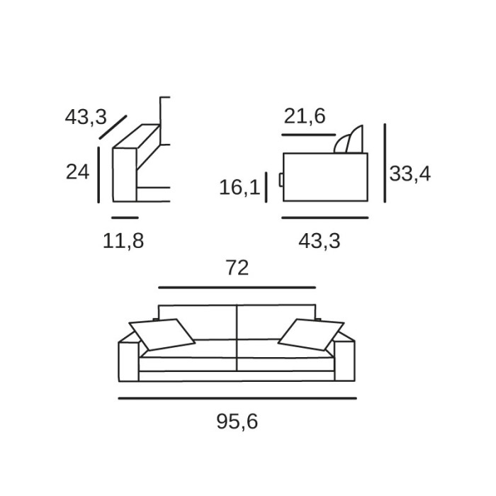 Chamonix 4 seats sofa